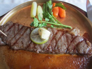 excellent steak, may be grade 3